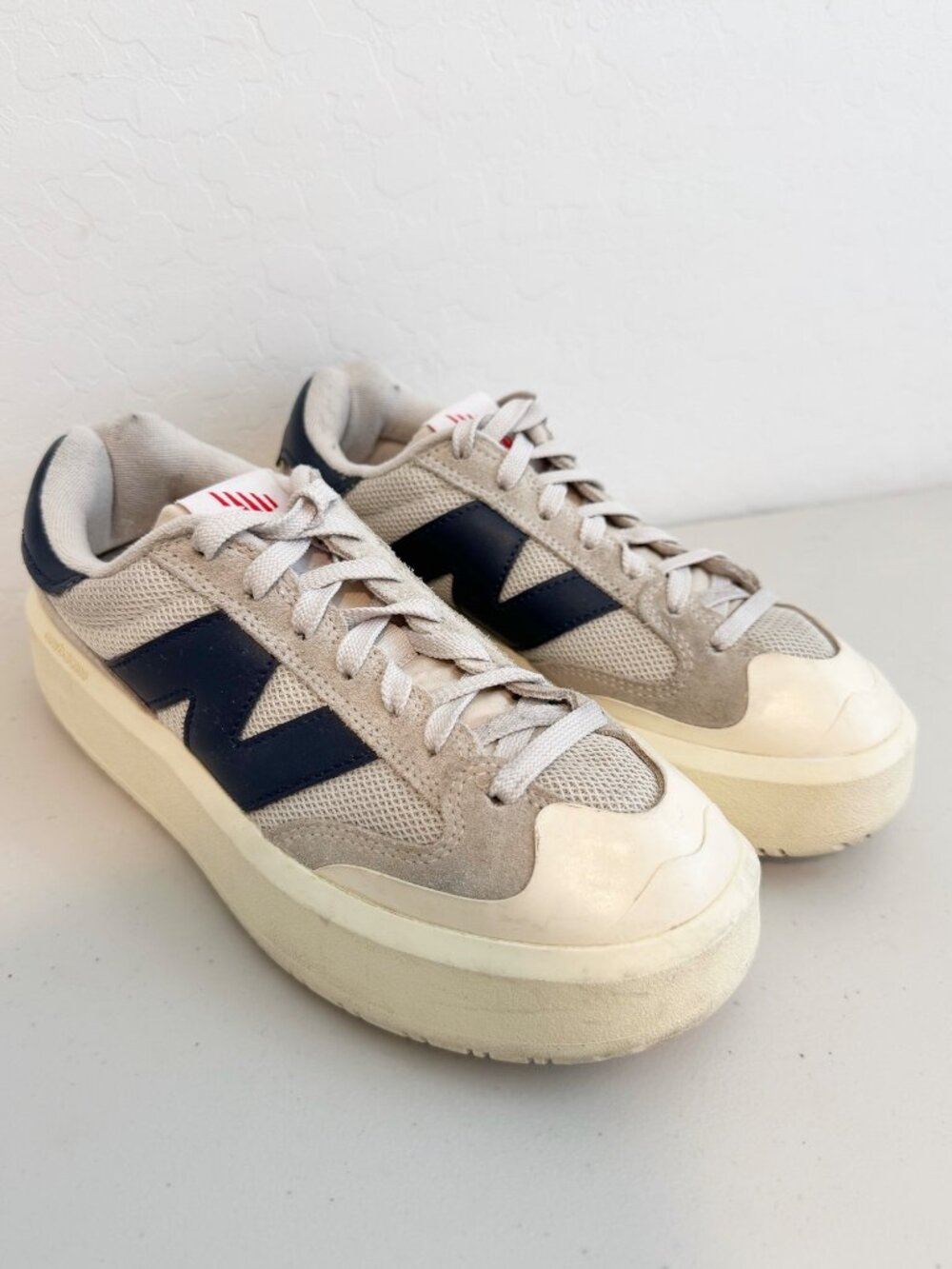 New Balance CT302 Sneakers Size 6 Moonbeam Natural Indigo Platform Casual Retro